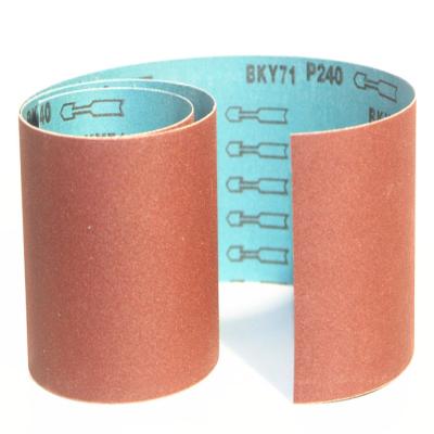 China High Strength And Mechanical Efficiency Aluminum Oxide Grinding Roll Or Narrow Sanding Belts For Metal And Wood Polishing BKY71 for sale