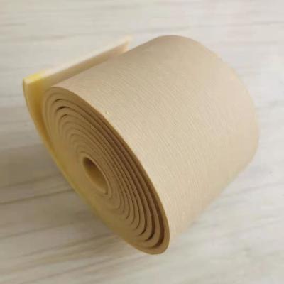 China SHARPNESS sponge backed soft backed foam paper roll backed yellow abrasive sand 115mm x 10m for wood painting and automotive polishing for sale