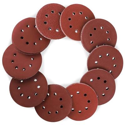 China Durable Hot Sandpaper 4 inch/4.5 inch 5 inch/6 inch/7 inch Sanding Disc with Hook and Loop Backing Grit 40-1000 for Orbital Sander for sale