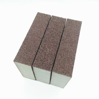 China Hot Selling Durable Sandpaper Sponge 100x70x25mm Aluminum Oxide For Sponge Sanding Hand Honing Sand Stone Sand Sponge Paper for sale