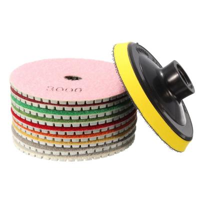 China For Granite Sharpness Abrasives BCN Diamond Grinding Wet Polishing Pads For Granite Grinding100mmx16mm 50 Grit 100 200 300 400 500 600 800 1 for sale