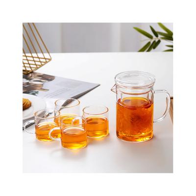 China Low Price Minimalist High Retro Borosilicate White Transparent Circular Glass Modern Custom Glass Mug for sale