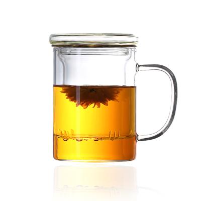 China Good quality minimalist white transparent non-slip safe classic popular glass teapot for sale