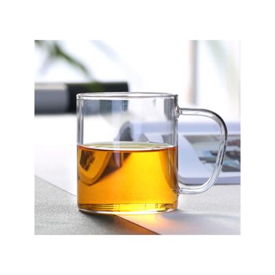 China 450ml Eco-Friendly Insulated Glass Mug Minimalist Reusable Cheap Handmade Clear Pyrex Double Double Wall for sale