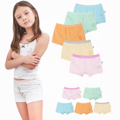 China Quality Breathable Cotton Teen Underwear Kids Glris Boxers for sale