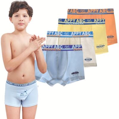 China Custom Sexy Men Antibacterial Underwear Manufacturer Boys Modal Boxer Briefs 4 Packs for sale