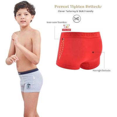 China Seamless Custom Pattern Kids Boxer Briefs Comfortable Modal Boys Underwear for sale