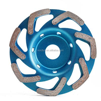 China Oncrete Masonry /Granite /Marble 5In/125Mm Diamond Turbo Row Grinding Cup Wheel/For Concrete Masonry Granite Marble for sale