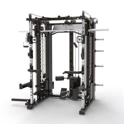 China All-in-One Indoor Multi-Functional Gym Equipment Steel Smith Machine Weight Stacks for sale