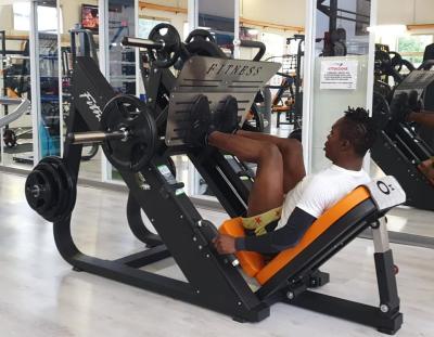 China Treinador de pressão nas pernas para treinamento de força ginásio fitness 45 graus placa de peso carregado à venda