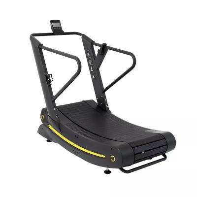 China Gym Equipment Customized Logo Availabled Commercial Self Generating Curved Treadmill for sale