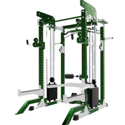 China Bodybuilding Fitness Gym Equipment Leg Press Squat Rack Power Cage All in One Multi Function Smith Machine for sale