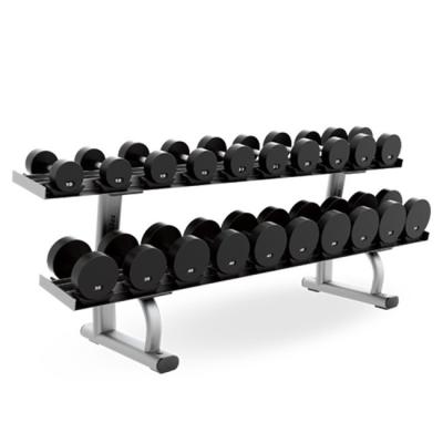 Chine Pièces de poids 20,6 kg ensemble de haltères rack pour le centre de gym gratuit 2 couches ensemble de haltères rack à vendre