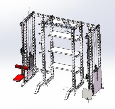 Chine Gymnase commercial Fitness Squat Rack et câble Crossover Machine Exercice multi-fonction à vendre