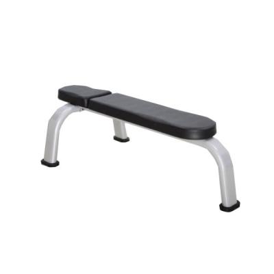 China Commercial Fitness Flat Bench with 18.5 kg Weight Stack and Customizable Logo for sale