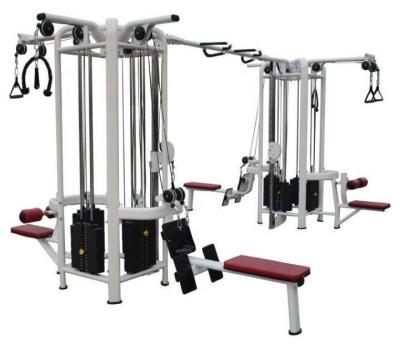 China 8 Stations Functional Trainer Gym Equipment for Unisex Optional Selectable Frame Color for sale