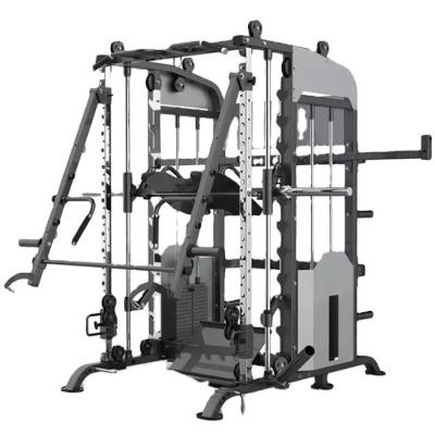 China Gepersonaliseerd logo Multifunctionele Home Smith Machine met gewichtheffen gymapparatuur Te koop