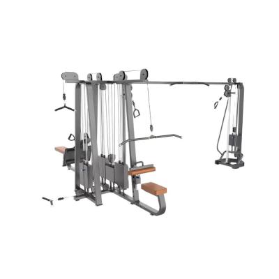 China 8 Station Lat Pull down Long Pull Back Press Cable Crossover Low Row kin up and down for sale