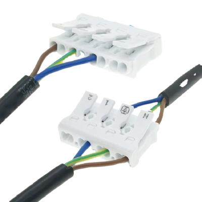 China Wholesale Price 3pin Quick Plug In Construction Terminal Blocks Led Lighting Screwless Brass Wire Quick Connector for sale