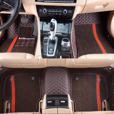 China Wholesale Luxury Anti-skidding.clean Brown Car Floor PVC Leather Customized Mats for sale