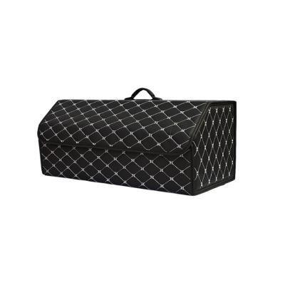 China Universal Car Trunk Storage Bag Multi-Use Foldable Storage Organizer Leather for sale