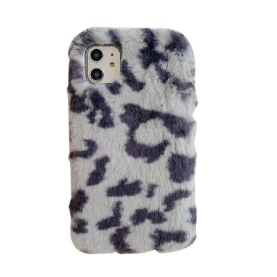 China Fashion Shockproof Fur Case Warm Fuzzy Leopard Case Plush Hair Skin Cover For iPhone 11 pro XR max X XS 8 7 max plus 6 6S 6Plus for sale