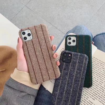 China Shockproof iPhone 11 Pro XR Max X XS 8 7 Max Fuzzy Case For Furry Plaid Case For Plus 6 6S 6Plus Fashion Plush Skin Cover for sale