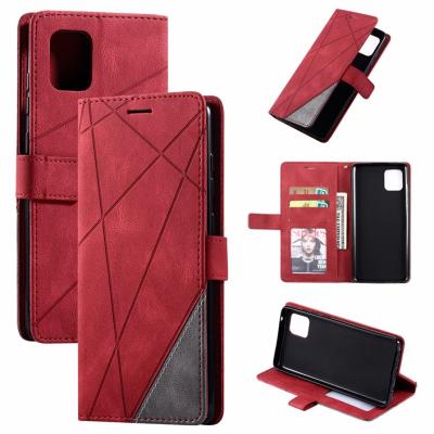 China Simple Design Empty Case Leather Phone Case With Card Slot For Redmi NOTE 9 10X pro 5G 9 9A 9C Retro Diamond Flip Leather Pouch Skin Cover for sale