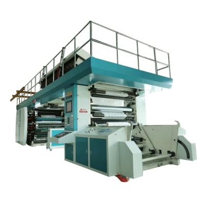 China food & Beverage Factory CE Certificate CI Type Roll To Roll 6 Color Wide Web Flexo Printing Press Paper Machine for sale