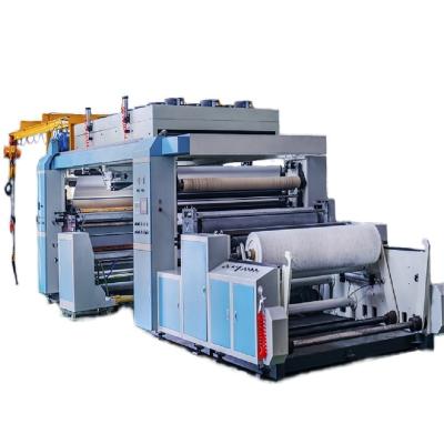 China COCOR 1600/1800/2100mm PP Spunbond Nowoven Bag Flexographic Nonwoven Printing Machine Cloth 4 Lazy Fabrics Nonwoven Fabric Printing Machine for sale