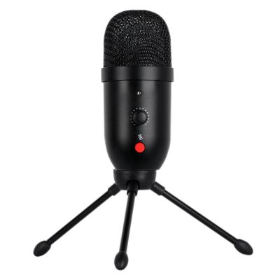 China High Quality USB Microphone Metal Teaching Conference Singing Room Recording Flame Karaoke MIC Condenser MIC Online Microphone for sale