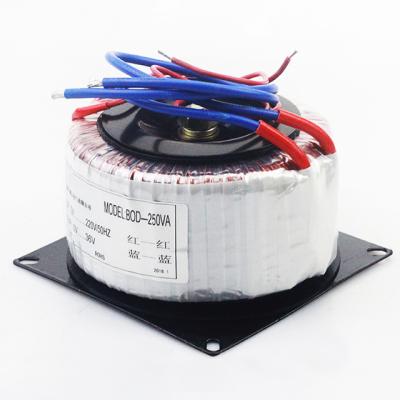 China Low Loss Buy 240V 12V 24V 28V 30V 32V 80V 100VA 30W Step Down Toroidal Transformer For Audio Amplifiers for sale