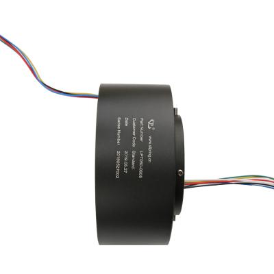 China Precious metal slip ring with cavity, 6 circuit 5A hole size 50mm, can be used wind generator slip ring for sale