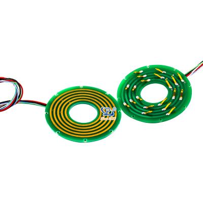 China Gold to Gold Pancake Slip Rings 5 ​​circuits with Gold-Gold contact and a wide operating temperature range for sale