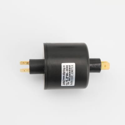 China Voltage 240VAC, Pin Slip Ring Pin Slip Ring Hoist Rotary Slip Ring 2 Circuit 25A Electrical Connectrors for sale