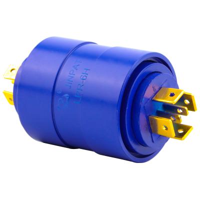 China Pin Slip Ring Pin Slip Ring 6 Circuits 380V Low Contact Resistance, Cable Reel Slip Ring for sale