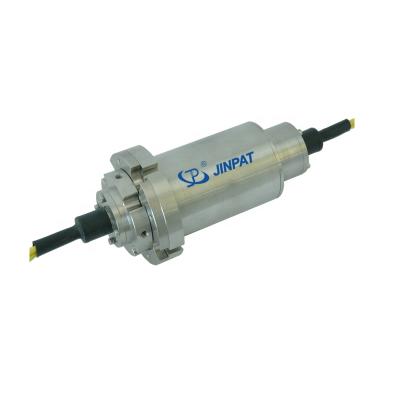 China 2 Channels Long Distance Fiber Transmission Rotary Joint, Environmental, Slip Ring Interface, For Vehicle Turret for sale