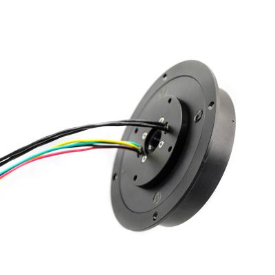 China Pancake slip ring flat slip ring 100M Ethernet and other signals for soldering device 2 wire slip ring 20a slip ring for sale