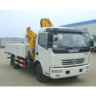 China 2022 Hot Sale Flat Bed Tow 10 Ton Knuckle Boom Truck Mounted Crane EQ2180 for sale