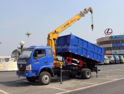 China Last prize ! FORLAND 5 Ton Dumper Truck Mounted Crane SCS1040 for sale