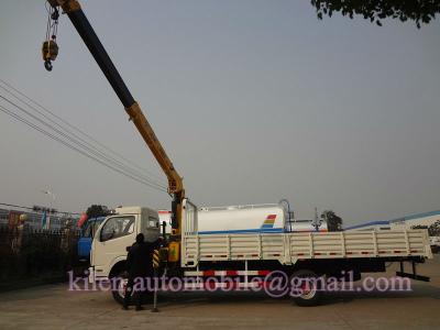 China CRANE TRUCK Dongfeng 4x2 Kaipute 5 tons telescopic boom truck mounted crane for sale