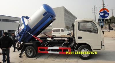 China DFAC 4*2 Driven Septic Tank Truck Vacuum Truck Pump Septic Truck SCS1060 for sale