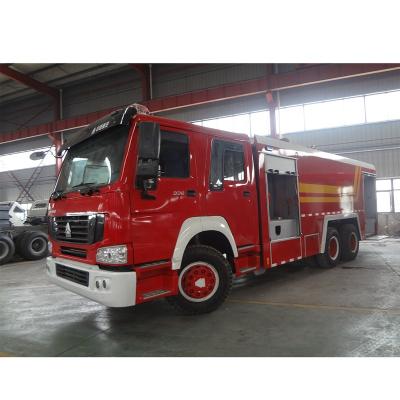 China Carbon Steel Q235A Manufacture SINOTRUK Fire Truck 4x2 12000l Fire Truck Water Foam Tank for sale