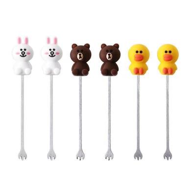 China Bento Plastic Custom Bento Animals Disposable Food Picks Food Pick Party Food Picks Forks for sale