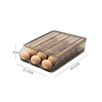 China Freshness Preservation 18 Grids Multifunctional 3 Layer Kitchen Refrigerator Egg Storage Box Rolling Egg Storage Box for sale