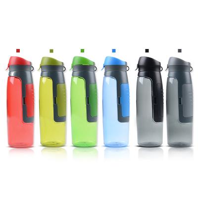 China PORTABLE New Innovative Plastic Products Outdoor Plastic Water Bottle With Storage Compartments Bottles Portable Plastic Water Bottle for sale