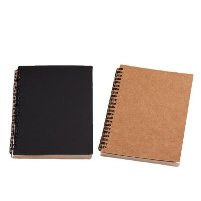 China Wholesale Blank Graffiti Retro Cowhide Hardcover Coil Single Sketch Book Simple Notebook for sale