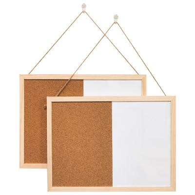 China DRAWING BOARD INS Cork Board Wooden Frame Dormitory Wall Mounted Bulletin Board Ad for sale