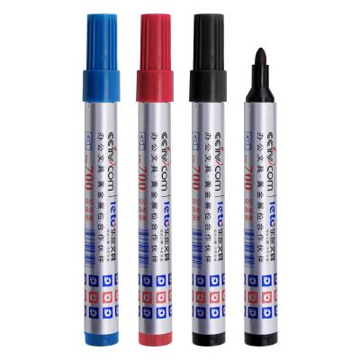 China Promotion / business / school / office / etc. wholesale non-toxic express logistics custom black red blue colors. oil based waterproof permanent marker pens for sale