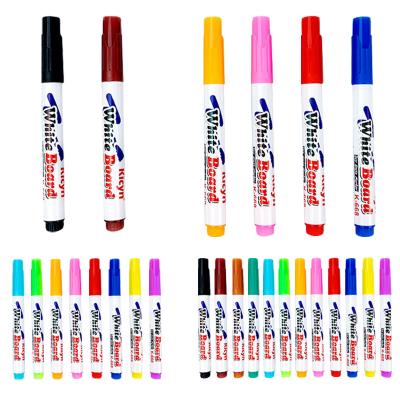 China Cheap Magic Ballpoint Pen Water Floating Painting Color Magic Whiteboard Paint Marker For Kids for sale